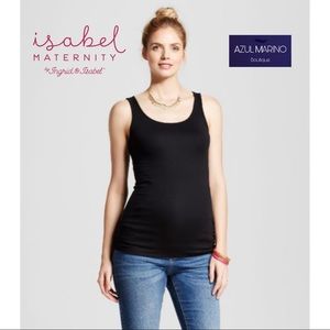 Isabel by Ingrid & Isabel — Maternity tank too in black• Camisa para maternidad•